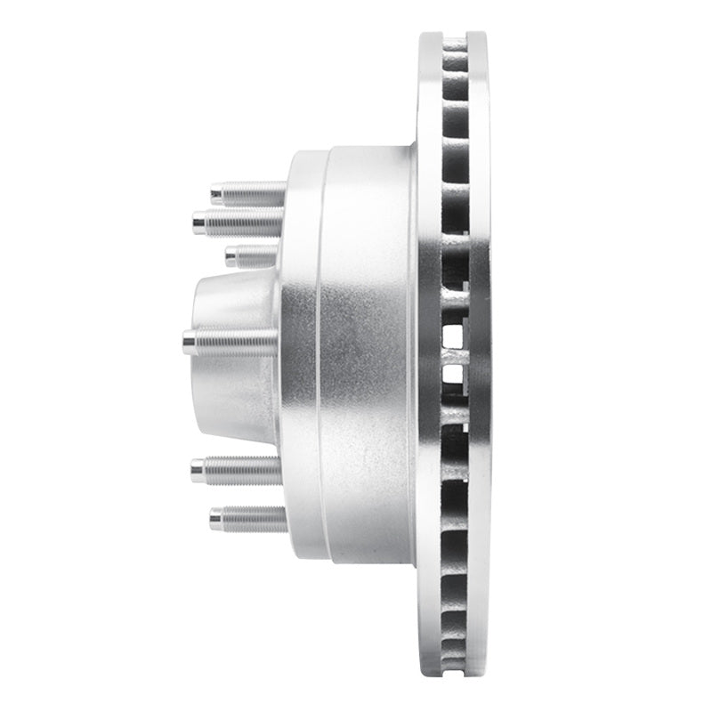 R1 Concepts R1 86-94 Ford E-250 Econoline Front Left Drilled & Slotted Silver Brake Rotor