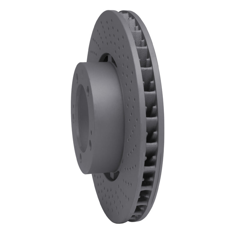 DFC 94-98 Porsche 911 Right Front Drilled Hi-Carbon Alloy Geomet Coated Rotor