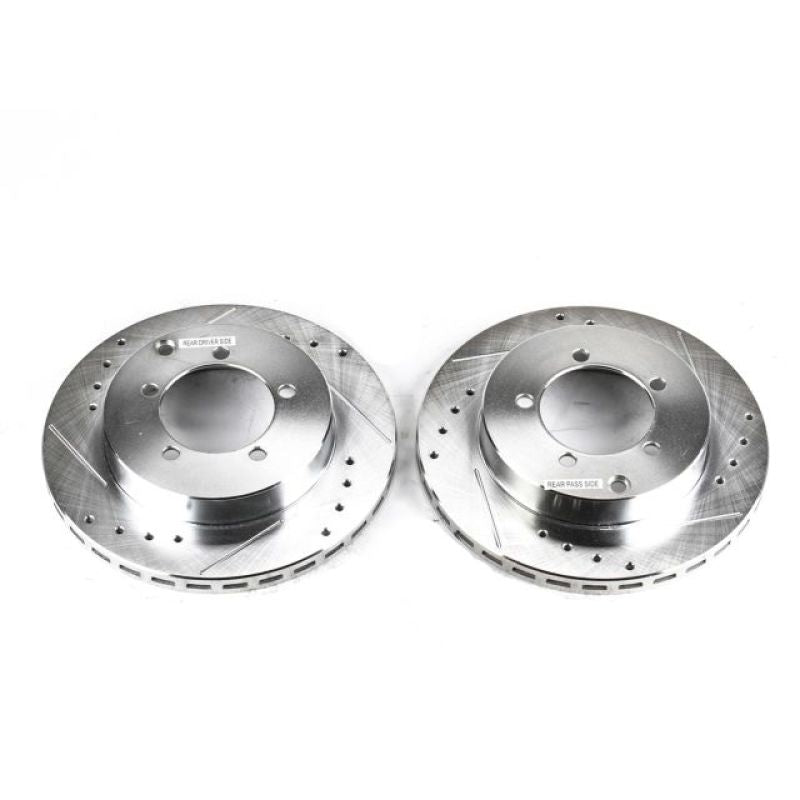 PowerStop Power Stop 91-93 Dodge Stealth Rear Evolution Drilled & Slotted Rotors - Pair