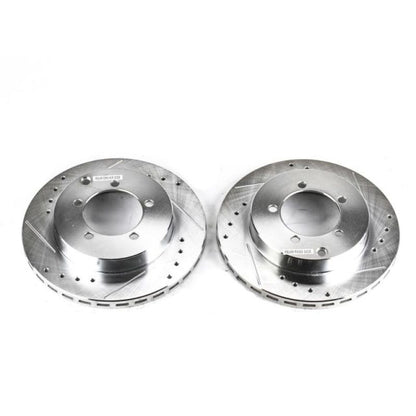 PowerStop Power Stop 91-93 Dodge Stealth Rear Evolution Drilled & Slotted Rotors - Pair