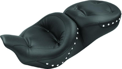Mustang Motorcycle Mustang 08-21 Harley Electra Glide,Rd Glide,Rd King,Street Glide Std Tour 1PC Seat w/Studs - Black