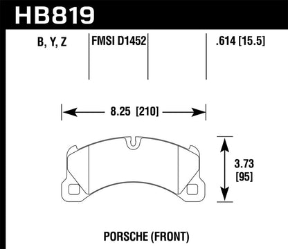 Hawk Performance Hawk 11-13 Porsche Cayenne HPS 5.0 Front Brake Pads