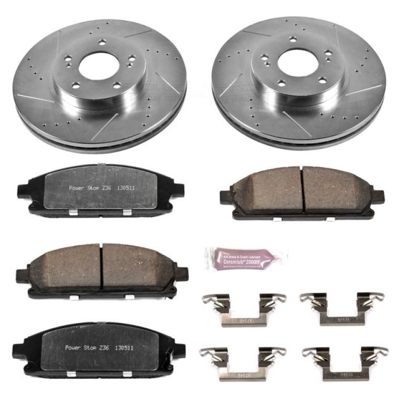 PowerStop Power Stop 97-01 Infiniti Q45 Front Z36 Truck & Tow Brake Kit