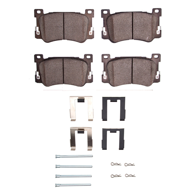 R1 Concepts R1 17-22 Genesis G90 Front Ceramic Pads & Hardware Kit
