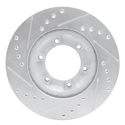 R1 Concepts R1 84-87 Isuzu Pickup Front Right Drilled & Slotted Silver Brake Rotor