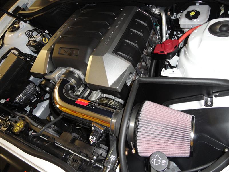 K&N Engineering K&N 10 Camaro 6.2L V8 Polished Typhoon Short Ram Intake