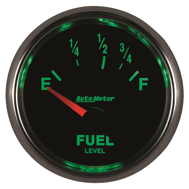 AutoMeter Gauge Fuel Level 2-1/16in. 73 Ohm(e) to 10 Ohm(f) Elec Gs