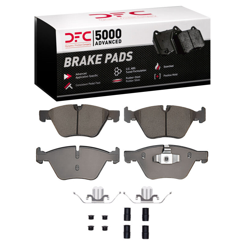 DFC 12-13 BMW 125i (Mexico) Front 5000 Advanced Ceramic Brake Pads and Hardware Kit