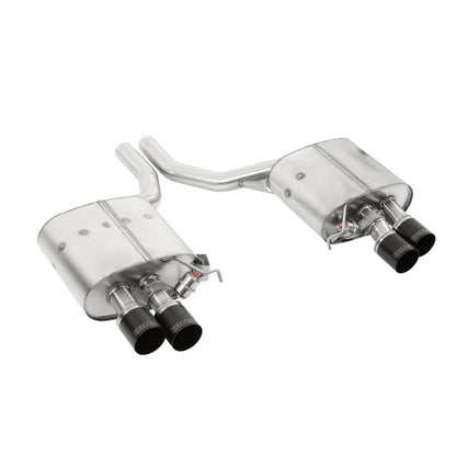 Dinan 11-16 BMW 550i (F10) Free Flow Axleback Exhaust System - Black Tips