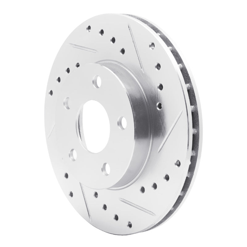 R1 Concepts R1 82-84 Buick SKYHAWK Front Right Drilled & Slotted Silver Brake Rotor
