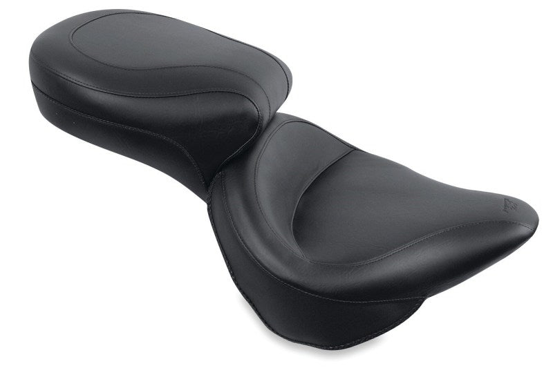 Mustang Motorcycle Mustang 84-06 Harley Standard Rear Tire Wide Touring 1PC Seat - Black