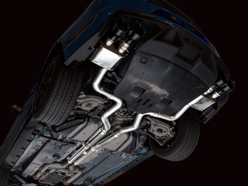 AWE Tuning 21-23 Ford Mustang Mach 1 SwitchPath Cat-Back Exhaust w/ Quad Diamond Black Tips