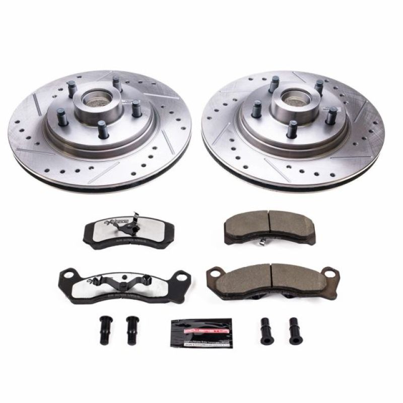 PowerStop Power Stop 84-86 Ford Mustang Front Z26 Street Warrior Brake Kit