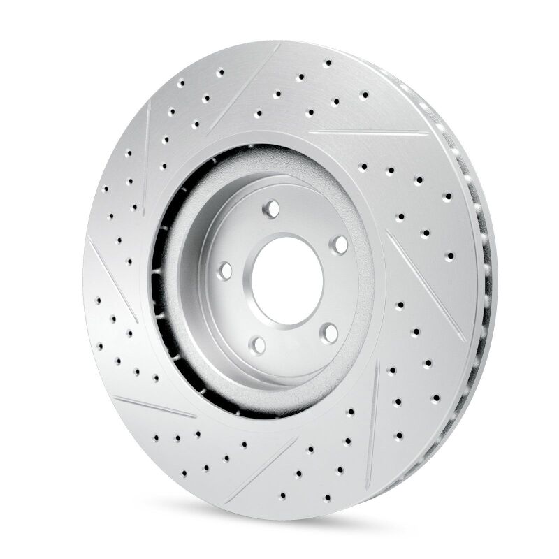 R1 Concepts R1 03-07 Honda Accord Front & Rear Drilled & Slotted Carbon Coated Brake Rotor Set