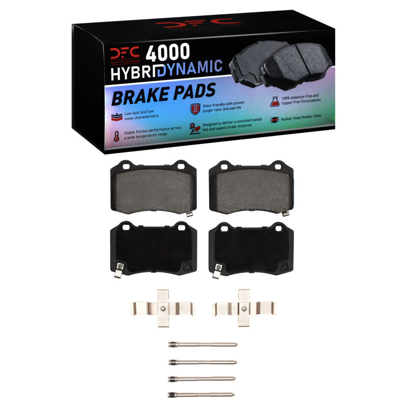 DFC 10-16 Hyundai Genesis Coupe Rear 4000 HybriDynamic Brake Pads and Hardware Kit