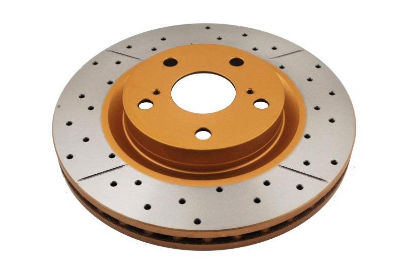 DBA 13-19 Lexus ES300h Front Street Series Drilled & Slotted Rotor w/Gold Hat