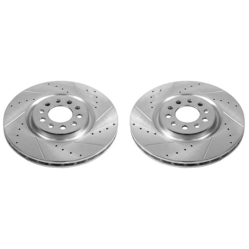 PowerStop Power Stop 15-17 Chrysler 200 Front Evolution Drilled & Slotted Rotors - Pair