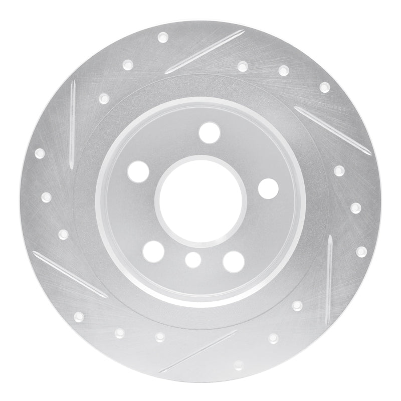 R1 Concepts R1 14-25 BMW 220i (Mexico) Rear Right Drilled & Slotted Silver Brake Rotor