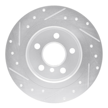 R1 Concepts R1 14-25 BMW 220i (Mexico) Rear Right Drilled & Slotted Silver Brake Rotor