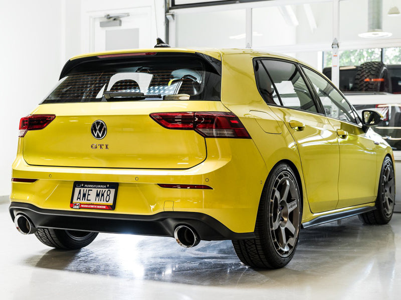AWE Tuning 2022 VW GTI MK8 Touring Edition Exhaust - Chrome Silver Tips