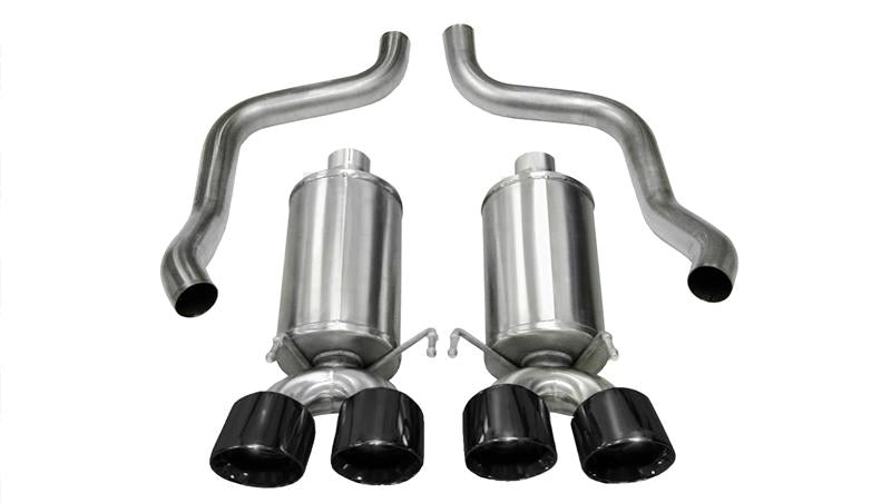 CORSA Performance Corsa 2009-2013 Xtreme Axle-Back Exhaust w/Dual Black 3.5in Tips 09-13 Chevrolet Corvette C6 6.2L V8