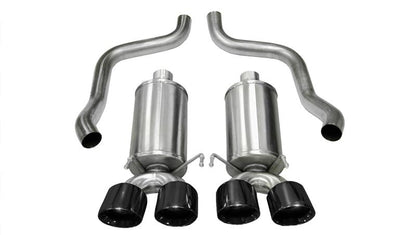 CORSA Performance Corsa 2009-2013 Xtreme Axle-Back Exhaust w/Dual Black 3.5in Tips 09-13 Chevrolet Corvette C6 6.2L V8