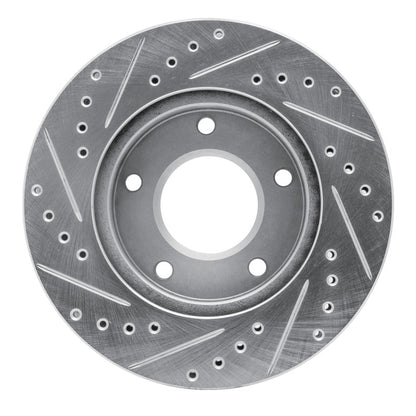 R1 Concepts R1 69-78 Cadillac Eldorado Front Right Rear Right Drilled & Slotted Silver Brake Rotor