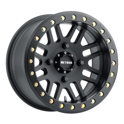 Method Wheels Method MR406 UTV Beadlock 15x10 / 5+5/-2mm Offset / 4x156 / 132mm CB Matte Black Wheel