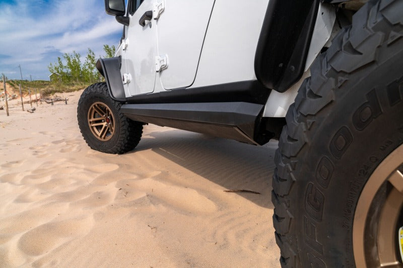 AMP Research 2007-2018 Jeep Wrangler JKU 4DR PowerStep XL - Black (Incl OEM Style Illumination)