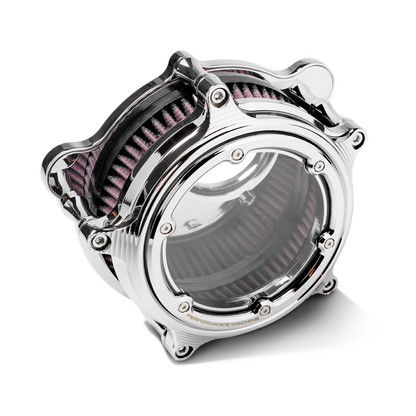 Performance Machine Vision Air Cleaner W/Bezel - Chrome