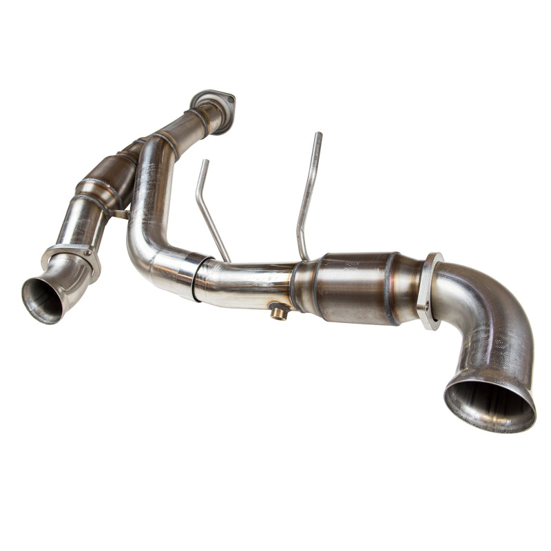 Kooks Headers Kooks 11-14 Ford F-150 5.0L Coyote 3in SS Off Road w/ Race Cats Y-Pipe * Must Use Kooks Headers*