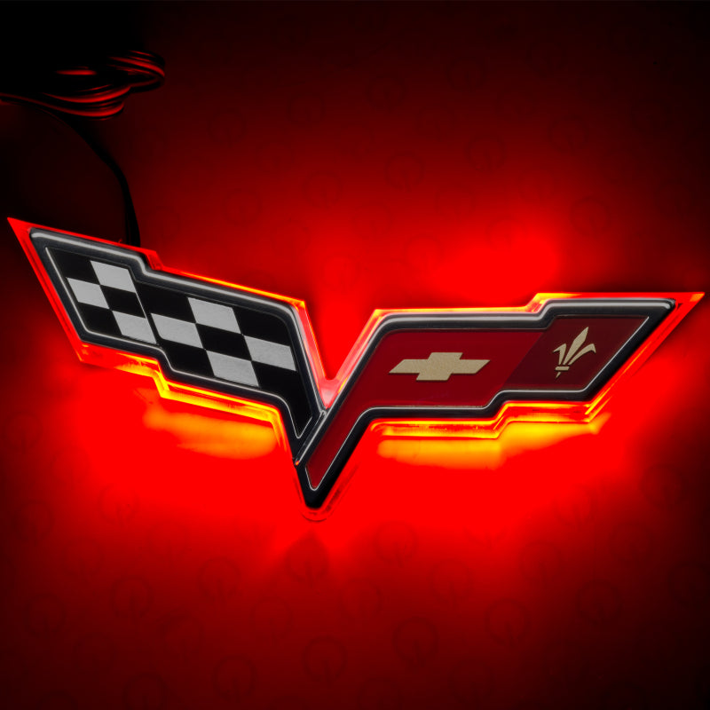 ORACLE Lighting Oracle Chevrolet Corvette C6 Illuminated Emblem - Red