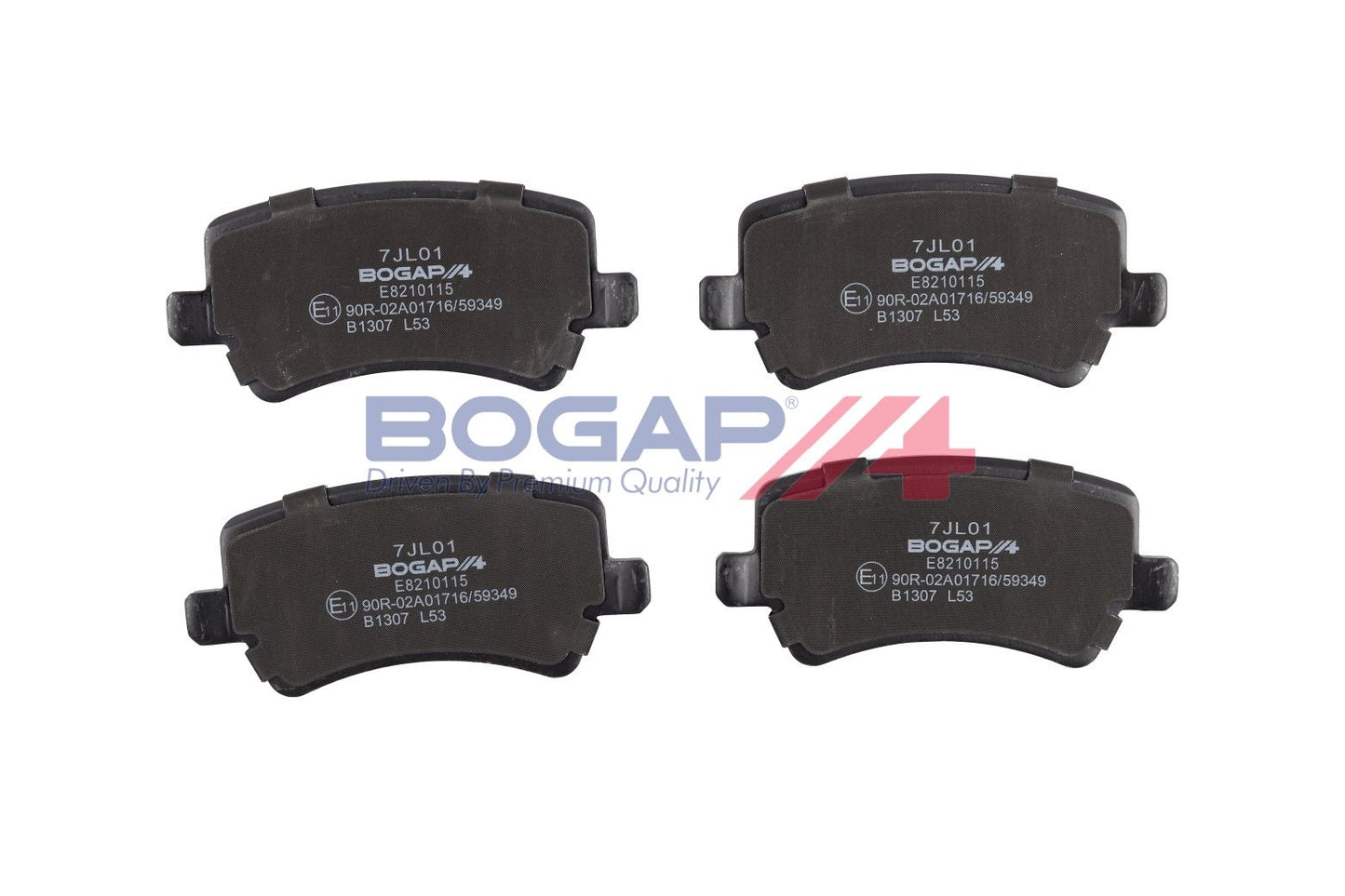 BOGAP E8210115 Brake Pad Set, Disc Brake | ML Performance Car Parts