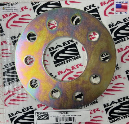 Baer Brakes Zinc-Coated Steel 5-Lug Wheel Spacers - Set of Two