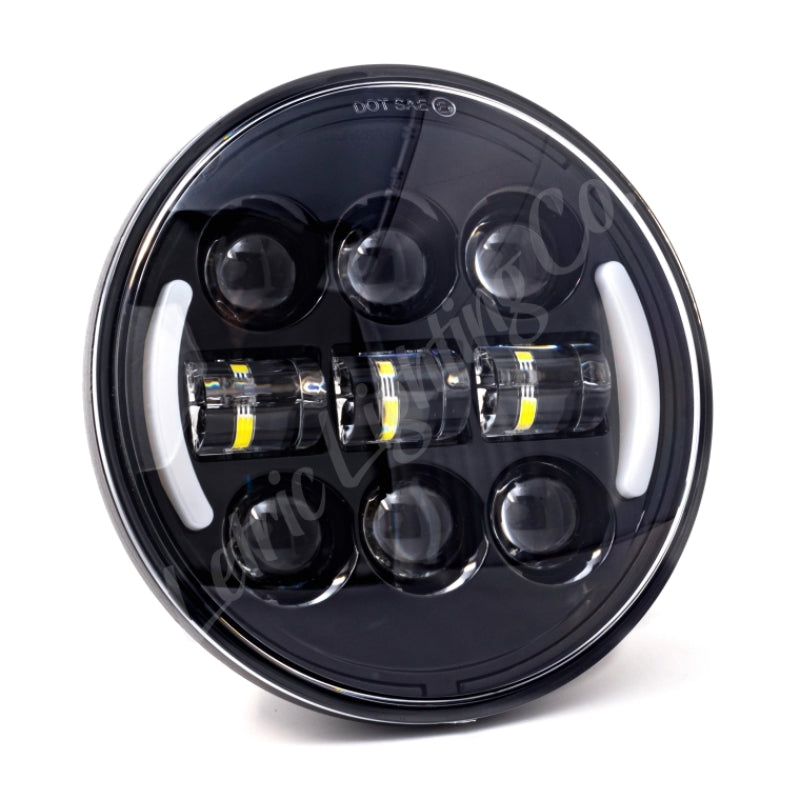 Letric Lighting 5.75in Integrated W/Switchbacks Turn Signal Black