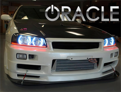 ORACLE Lighting Oracle Nissan Skyline 98-01 Halo Kit - ColorSHIFT w/o Controller