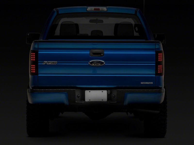 Raxiom 09-14 Ford F-150 Styleside Axial Series LED Tail Lights- Black Housing (Smoked Lens)