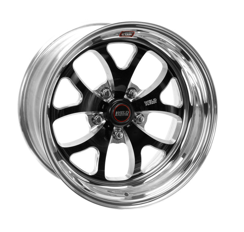 Weld S76 17x9 / 5x120mm BP / 6.8in. BS Black Wheel (Medium Pad) - Non-Beadlock