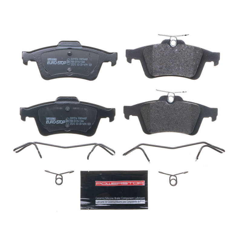 PowerStop Power Stop 06-11 Volvo V50 Euro-Stop ECE-R90 Rear Brake Pads