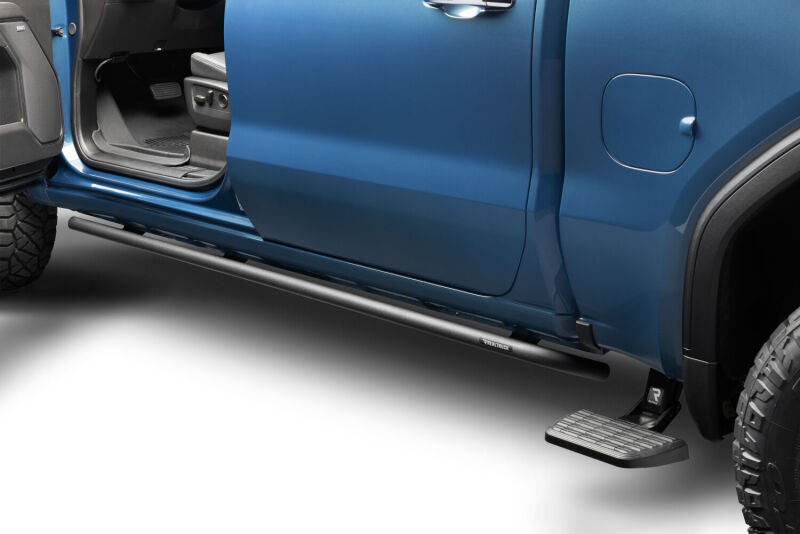 N-Fab RKR Rails 2019 Chevy/GMC 1500 Crew Cab - Cab Length - Tex. Black - 1.75in