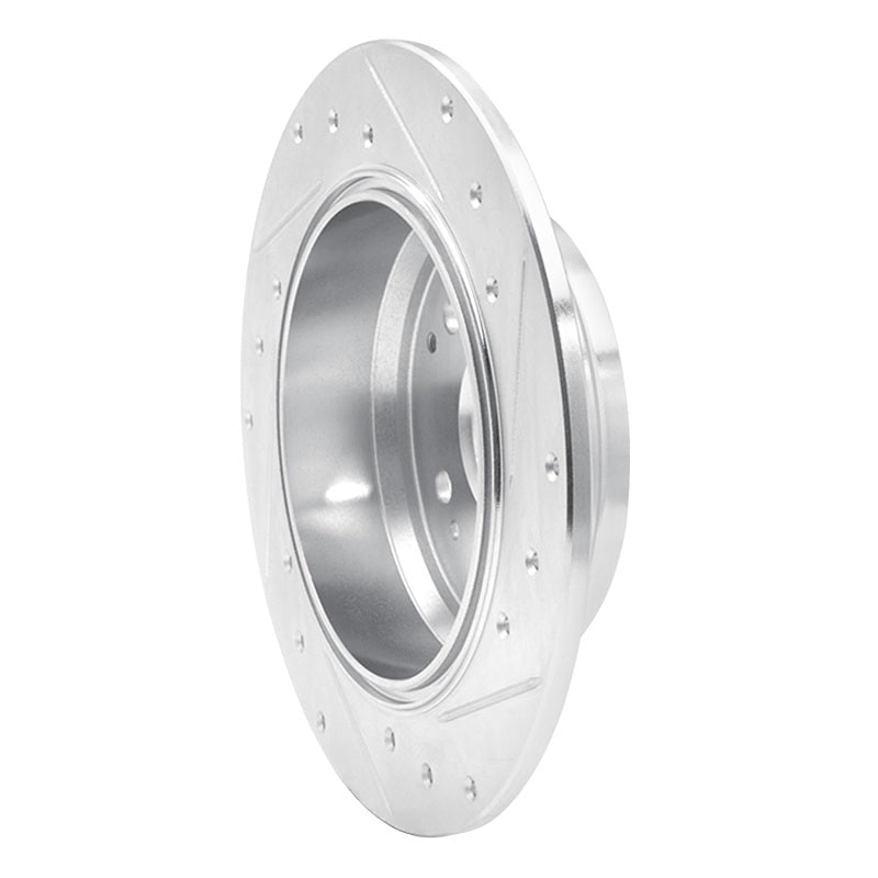 R1 Concepts R1 99-11 Acura TL Rear Left Drilled & Slotted Silver Brake Rotor
