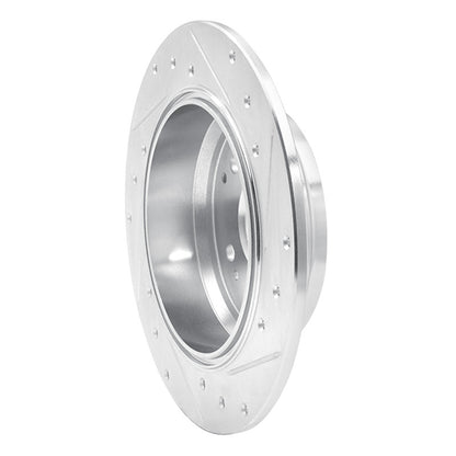 R1 Concepts R1 99-11 Acura TL Rear Left Drilled & Slotted Silver Brake Rotor