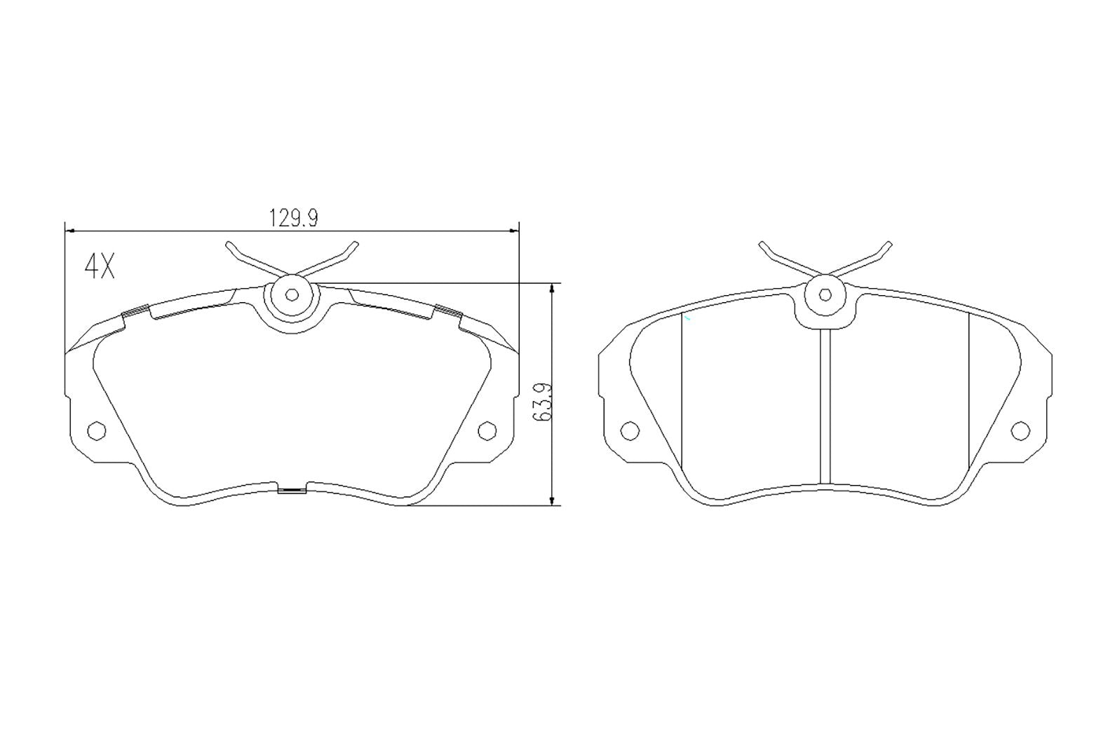 BOGAP L8210102 Brake Pad Set, Disc Brake | ML Performance Car Parts