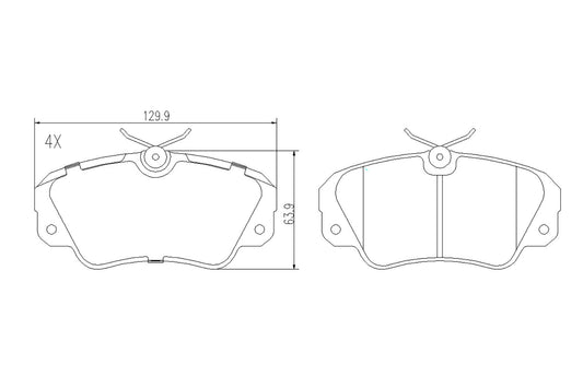 BOGAP L8210102 Brake Pad Set, Disc Brake | ML Performance Car Parts
