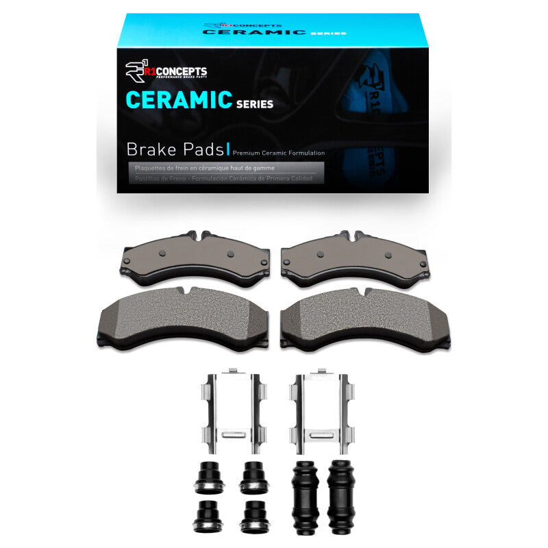 R1 Concepts R1 02-06 Dodge Sprinter 2500 Front/Rear Ceramic Pads & Hardware Kit