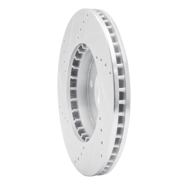 R1 Concepts R1 01-03 Hyundai XG350 Front Right Drilled & Slotted Silver Brake Rotor