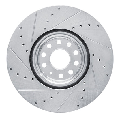 R1 Concepts R1 18-25 Volkswagen ATLAS Front Right Drilled & Slotted Silver Brake Rotor