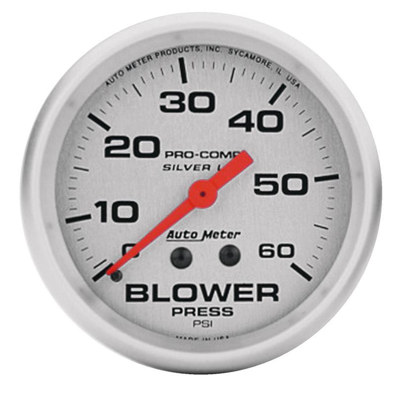 Autometer Ultra-Lite 66.7mm 0-60 PSI Liquid Filled Mechanical Blower Pressure Gauge