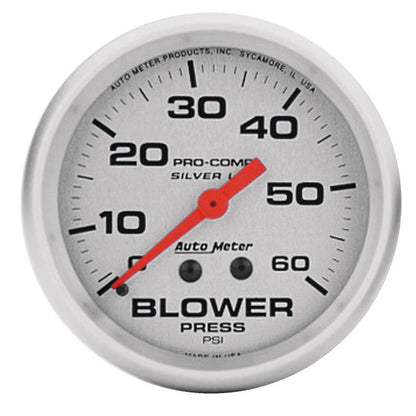 Autometer Ultra-Lite 66.7mm 0-60 PSI Liquid Filled Mechanical Blower Pressure Gauge