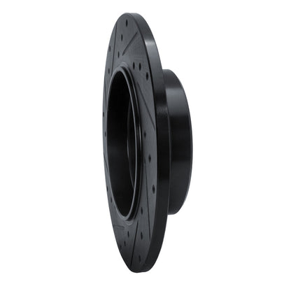 R1 Concepts R1 91-99 Mercedes-Benz S320 Rear Right Drilled & Slotted Black Brake Rotor